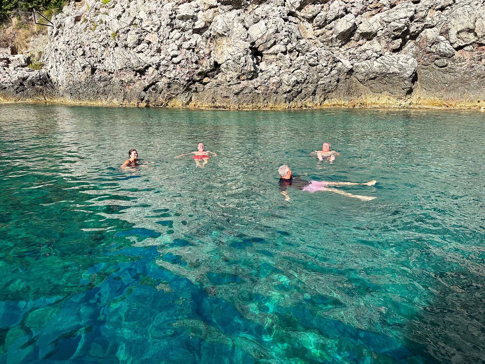 Sea cave near Taormina reachable only by boat