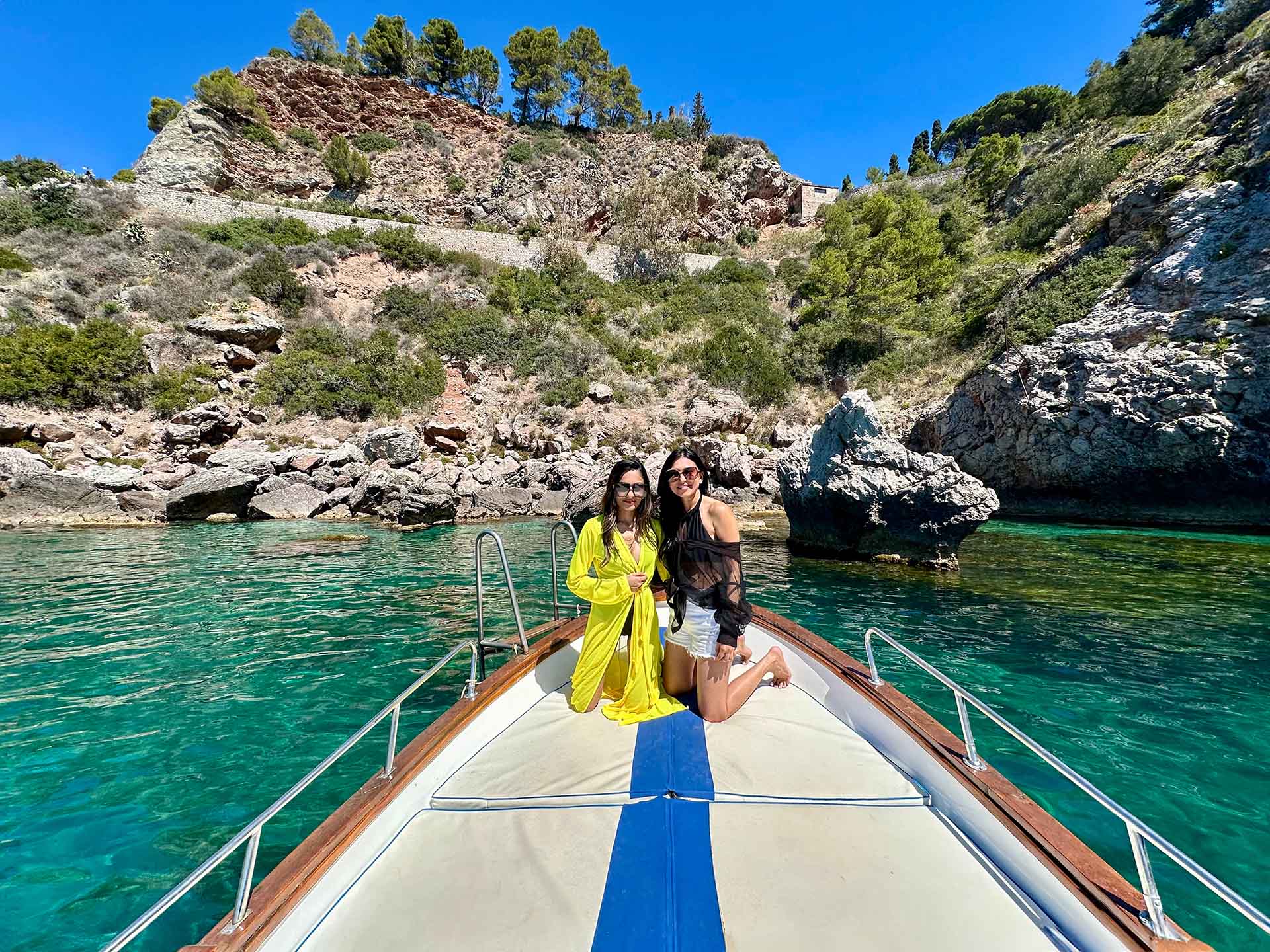 Underwater flora and fauna along the Taormina coast